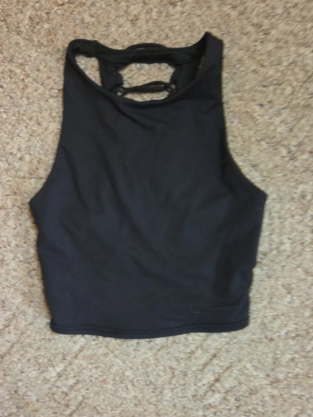 Alo, Black Women's High Neck Tank Top